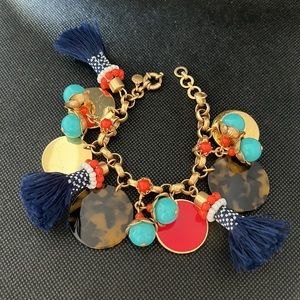 J. Crew Beaded Charm Bracelet
